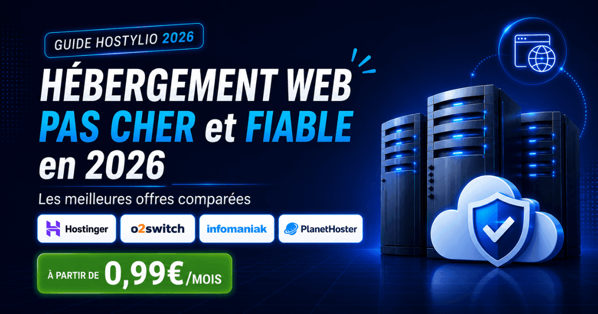 hébergement web pas cher et fiable en 2026 - comparatif Hostinger o2switch Bluehost SiteGround